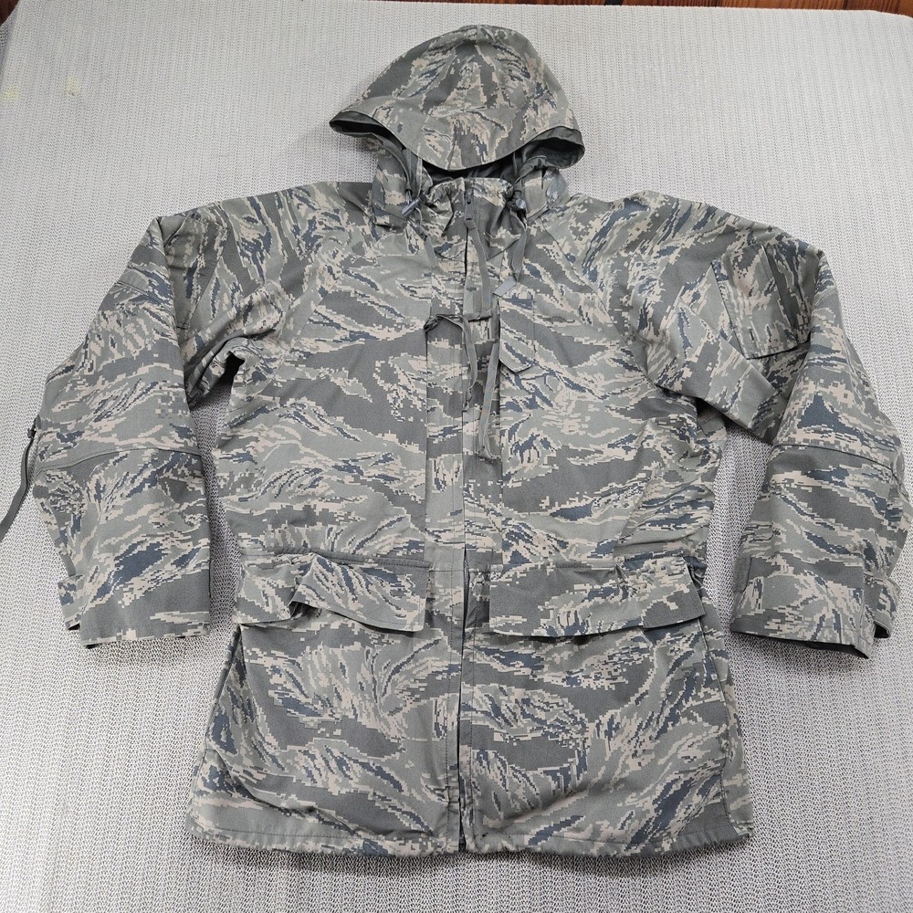 APEC Parka All-Purpose Environmental Camouflage Jacket Mens Medium Regular Hood